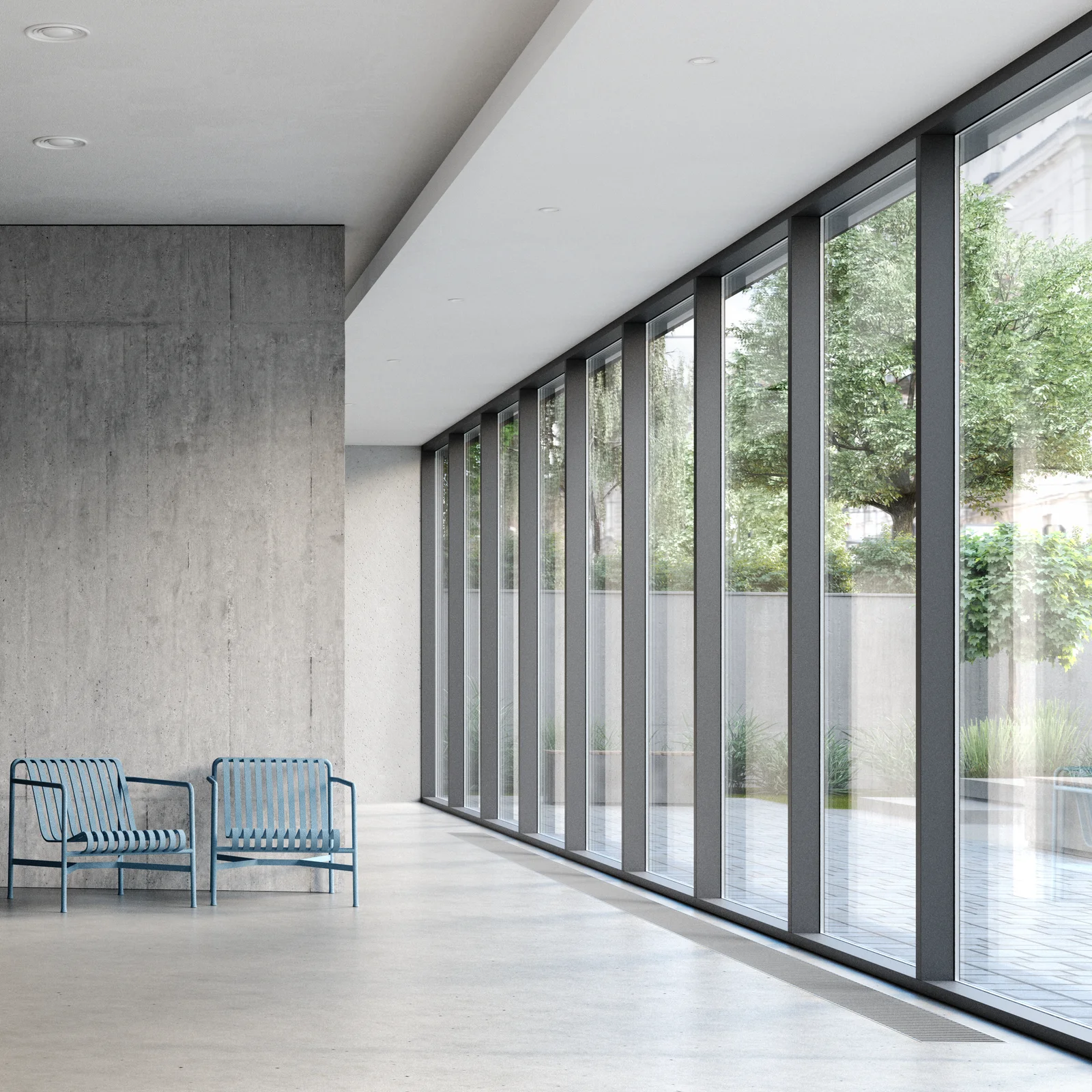 Frameless glazing IGU+ comparison 1 before