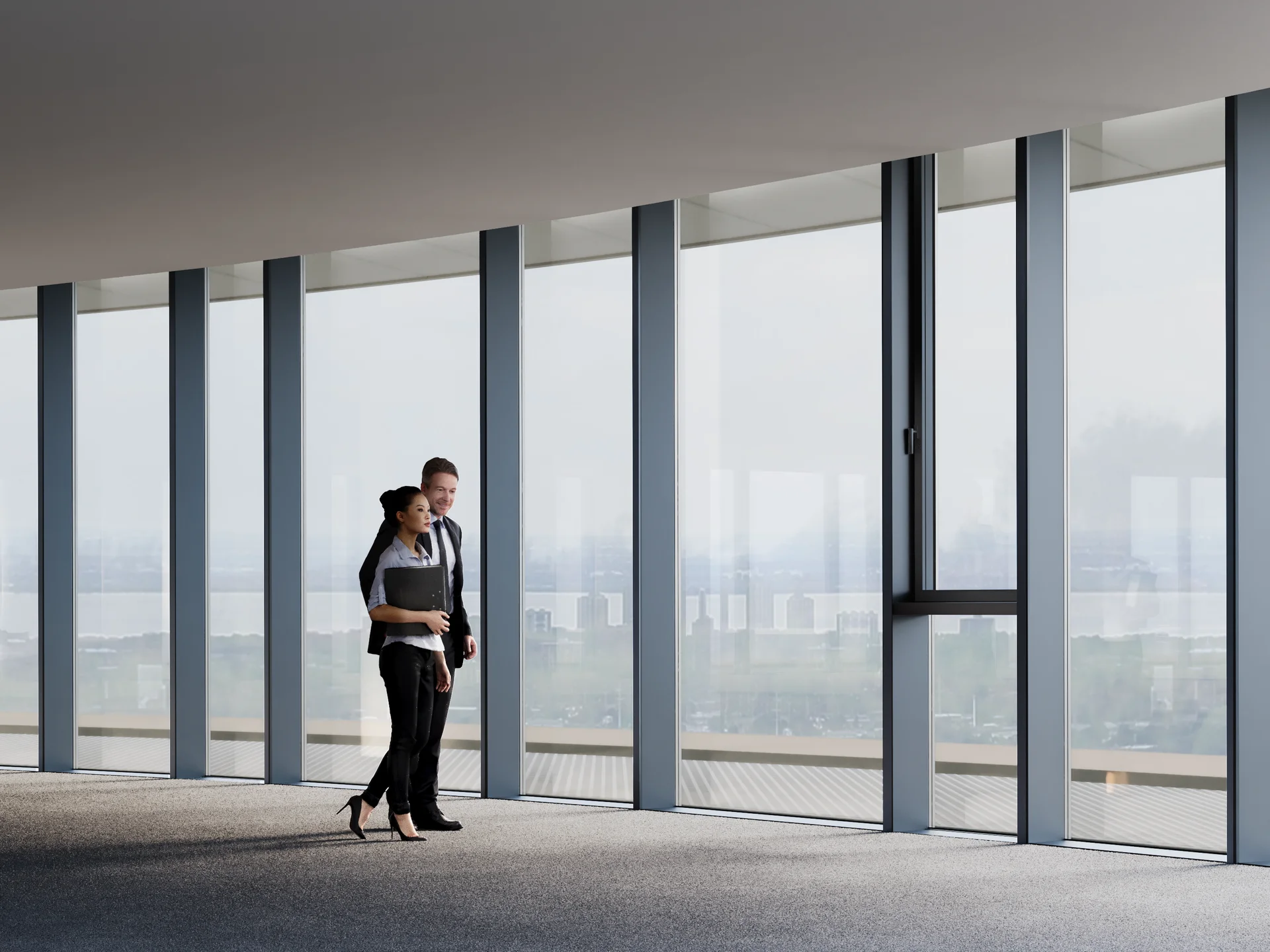 Comparison of IGU+ and stick-and-rail system comparison 2 before