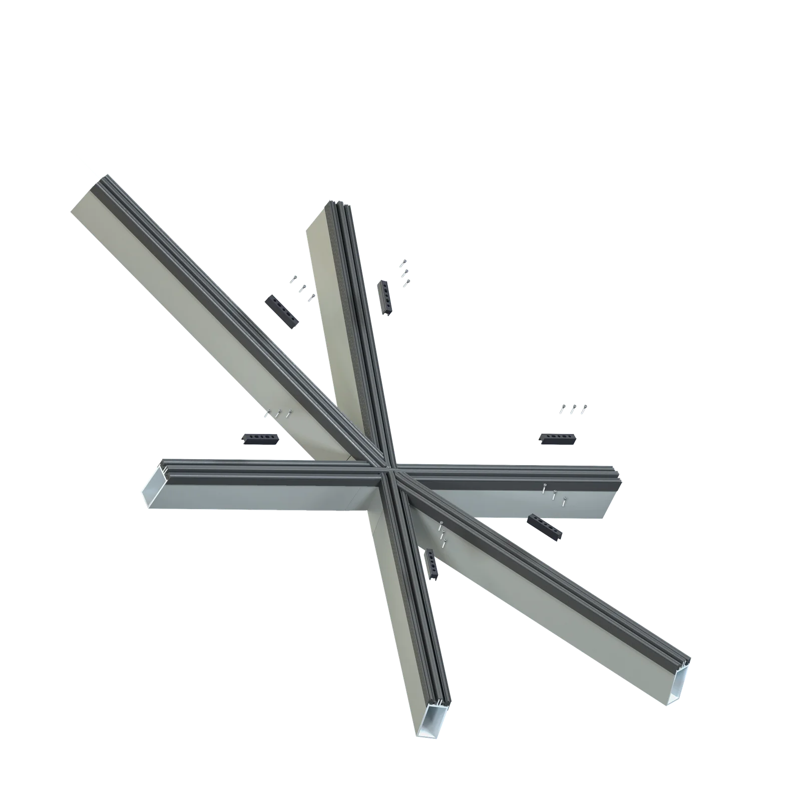 Aluminium freeform skylight system - 3