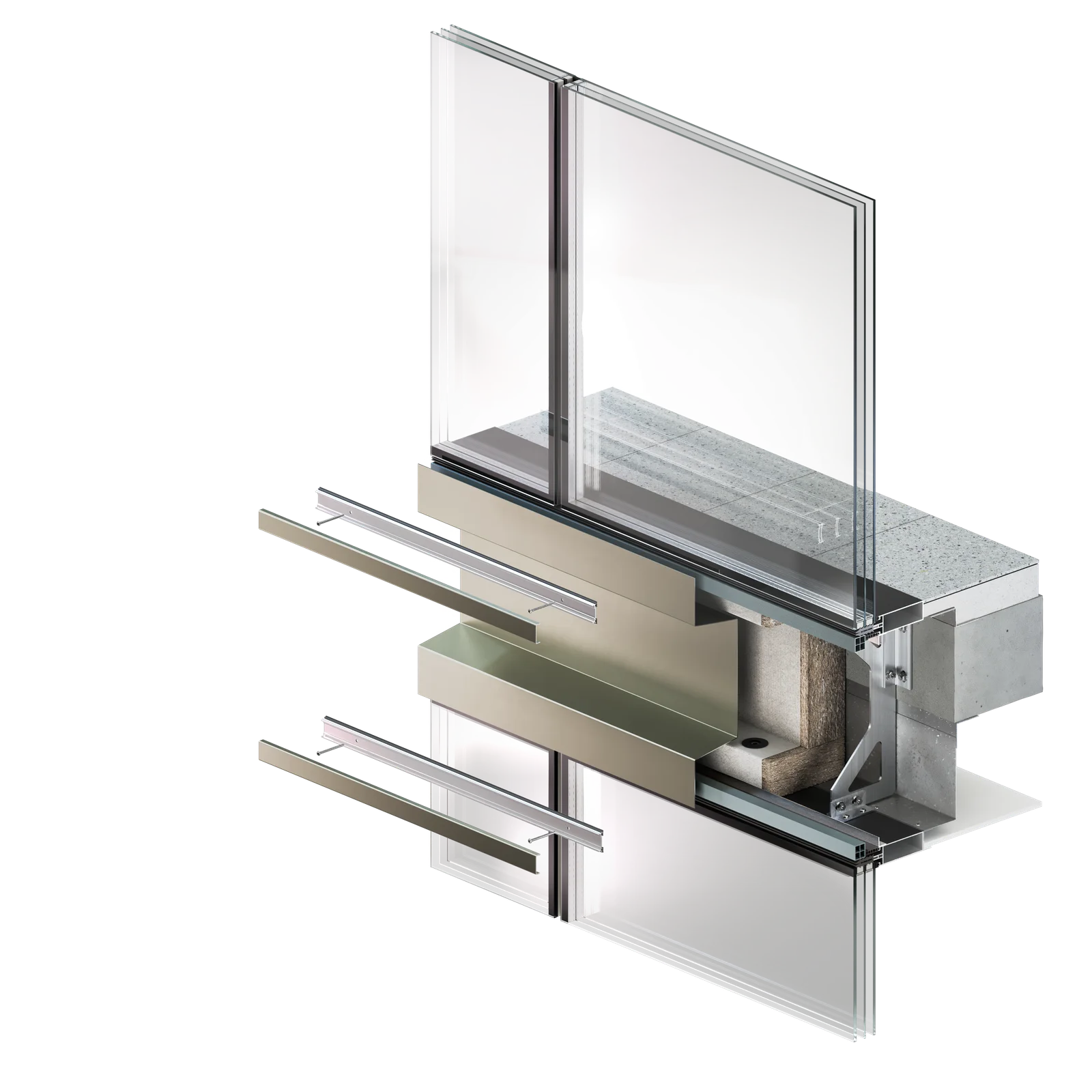 Curtain wall with IGU+