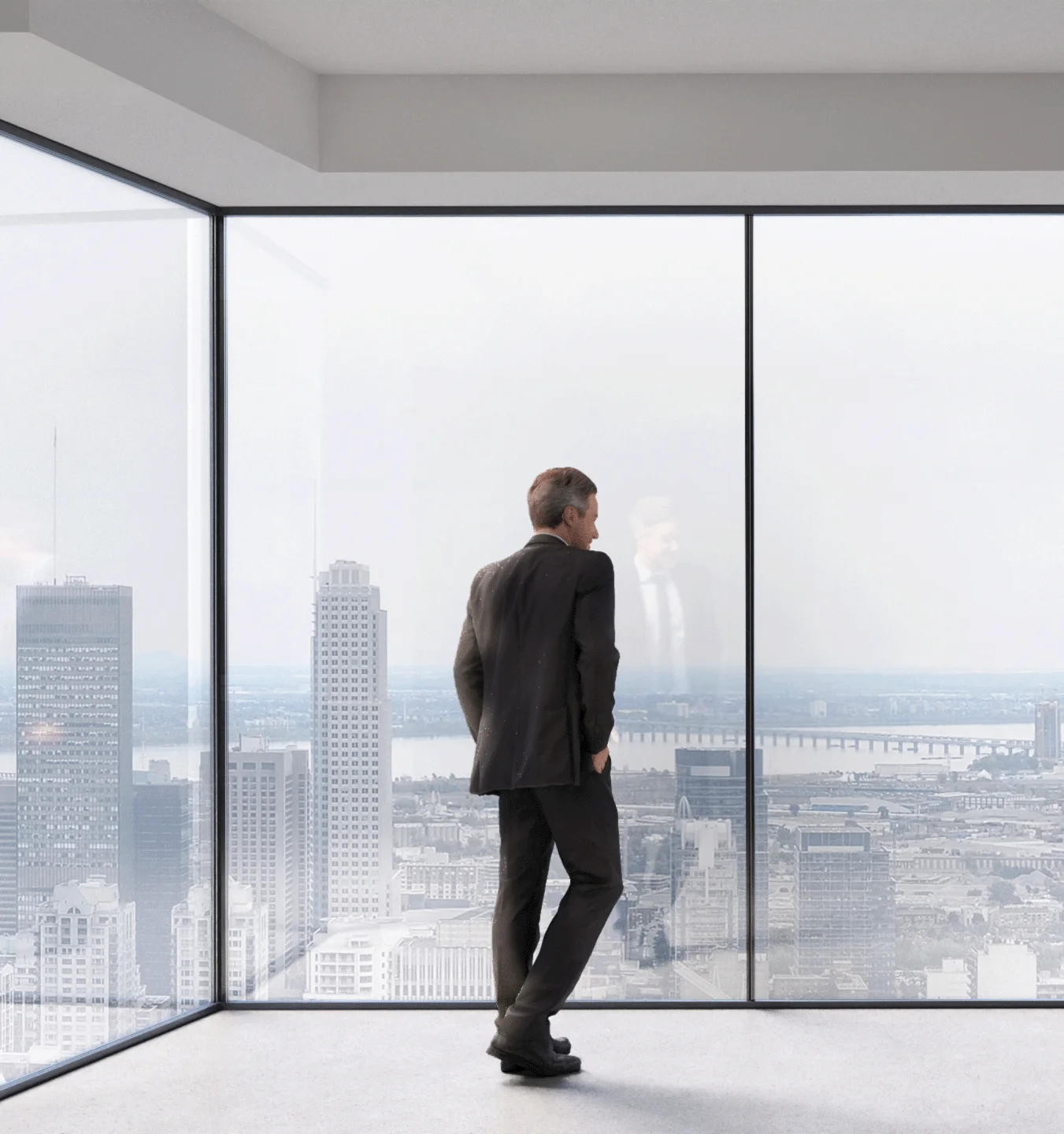 Frameless glass facade for residential complex